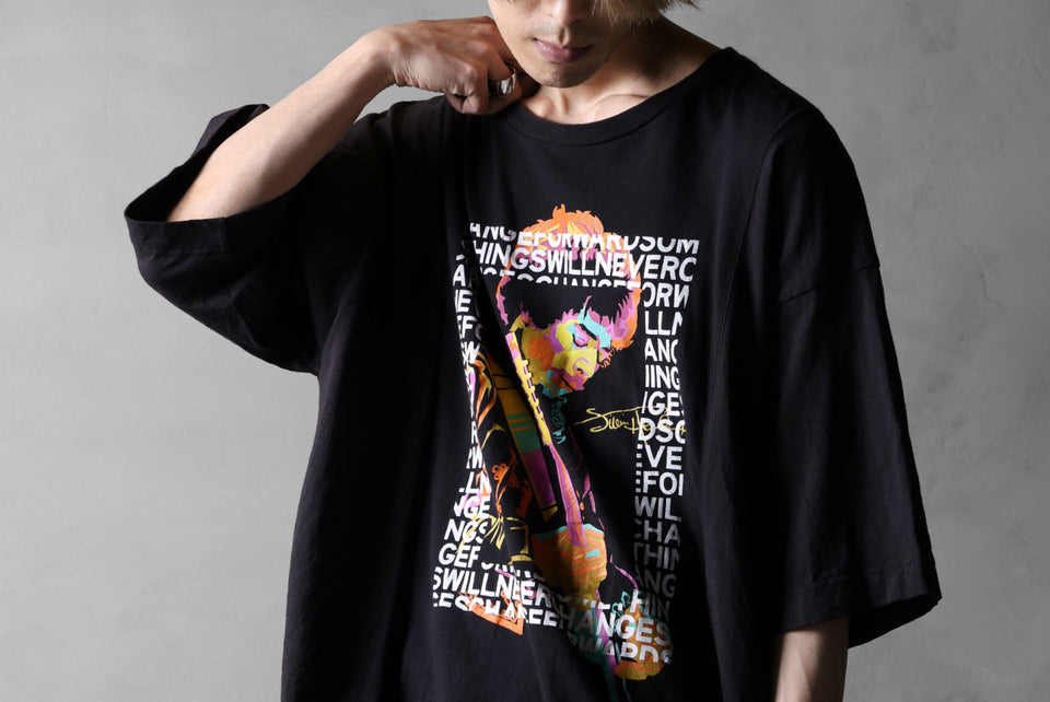 画像をギャラリービューアに読み込む, CHANGES VINTAGE REMAKE MULTI PANEL S/S TEE (BLACK #C)