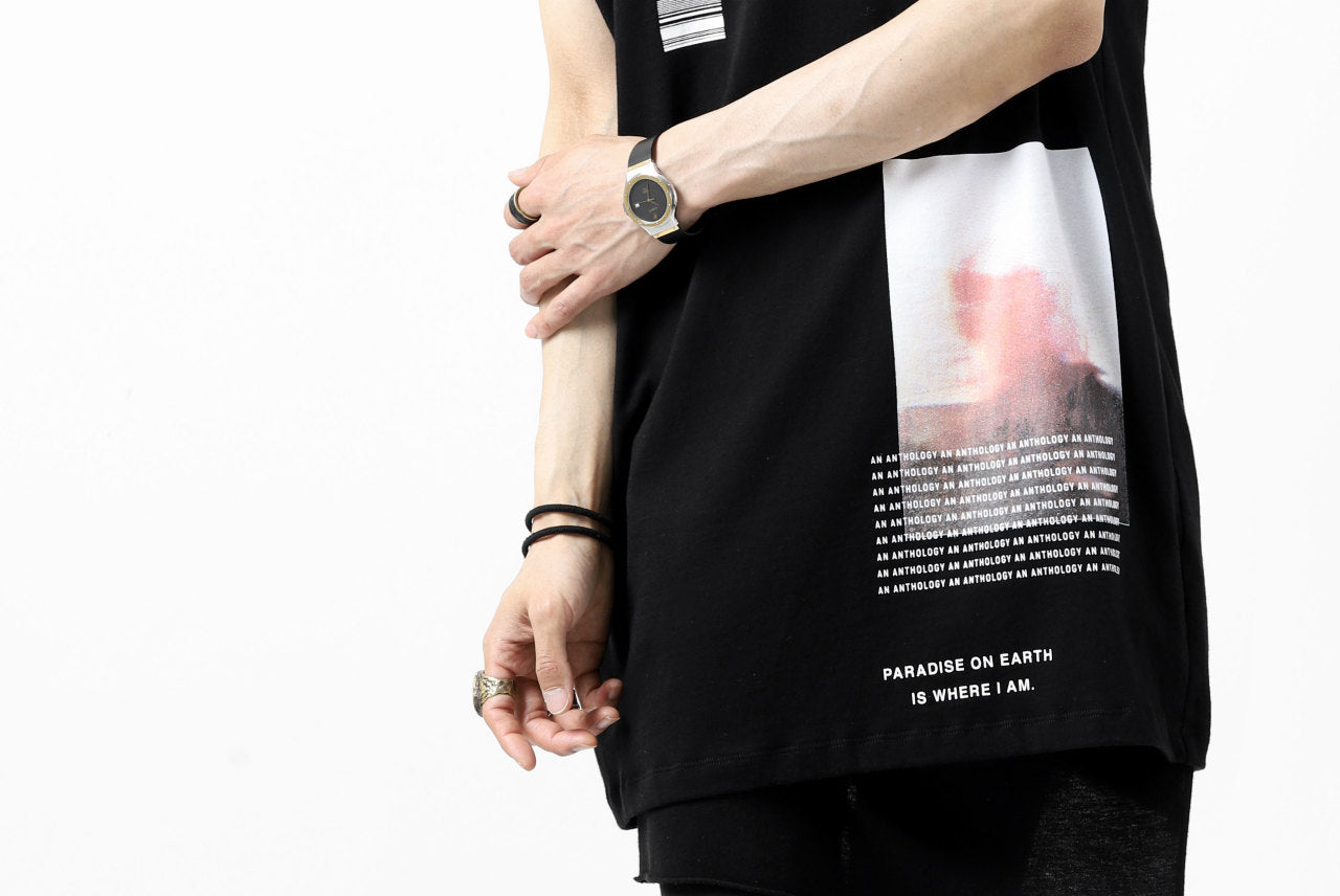 A.F ARTEFACT "AN ANTHOLOGY" FRENCH SLEEVE TOP (BLACK)