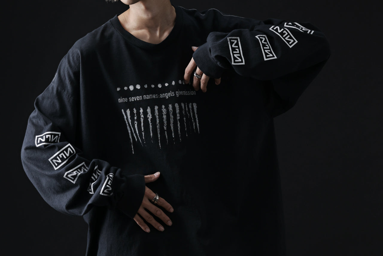 DEFORMATER.® PRODUCTS DYED LONG SLEEVE TOP "HEAVEN" (VINTAGE BLACK)