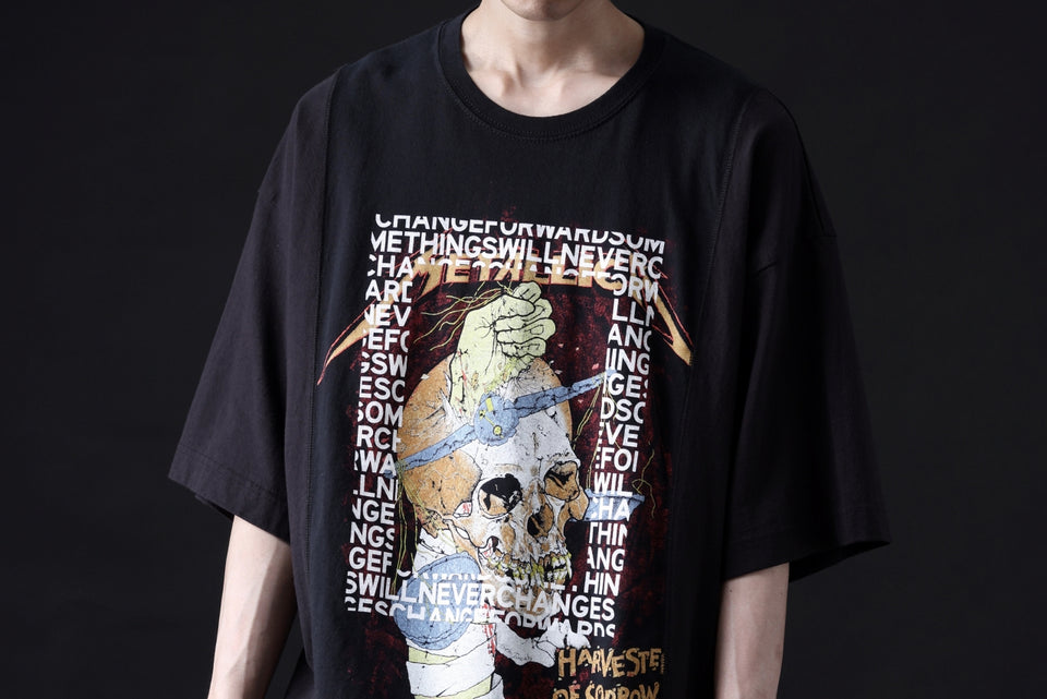 Load image into Gallery viewer, CHANGES VINTAGE REMAKE MULTI PANEL TEE (BLACK #7)