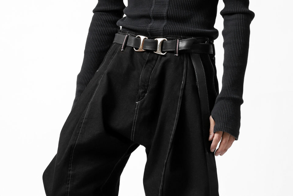 画像をギャラリービューアに読み込む, incarnation CALF LEATHER BELT D-RING #3 (BLACK)