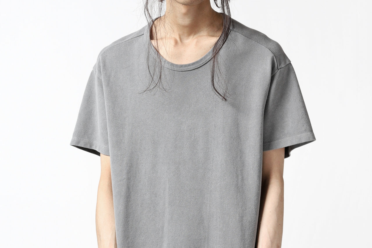 COLINA RELAX FIT T-SHIRT / PIQUE KNITTING JERSEY (L.SUMI DYED)