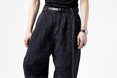 画像をギャラリービューアに読み込む, ISAMU KATAYAMA BACKLASH TAPERED TROUSERS / GARMENT NATURAL DYED LINEN CANVAS (INDIGO)