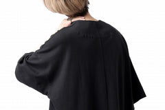 Load image into Gallery viewer, _vital henley neck tunica tops / JP paper &amp; Co Jersey (BLACK)