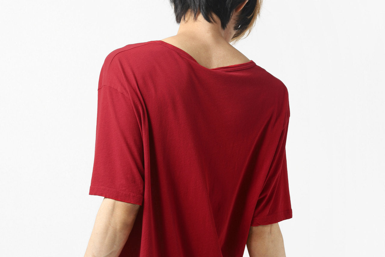 RUNDHOLZ DIP SHORT SLEEVE CUT SEWN / DYED JERSEY (RED)