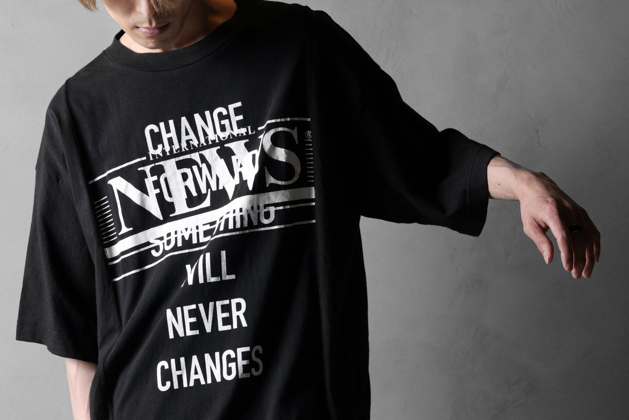 CHANGES VINTAGE REMAKE MULTI PANEL S/S TEE (BLACK #H)