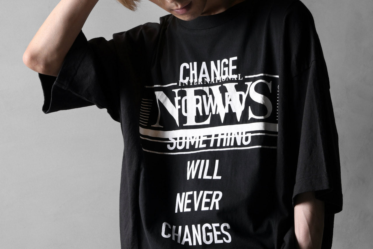 CHANGES VINTAGE REMAKE MULTI PANEL S/S TEE (BLACK #H)