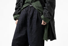 画像をギャラリービューアに読み込む, ISAMU KATAYAMA BACKLASH TAPERED TROUSERS / GARMENT NATURAL DYED LINEN CANVAS (INDIGO)