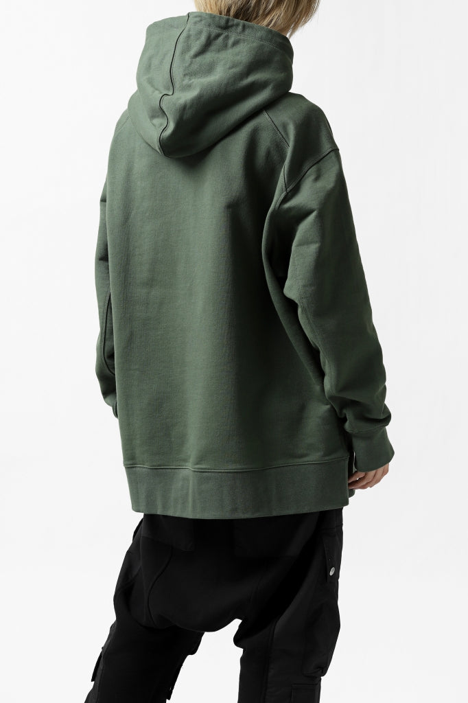 Y-3 Yohji Yamamoto CLASSIC CHEST LOGO HOODIE PARKA / FRENCH TERRY (GREEN)