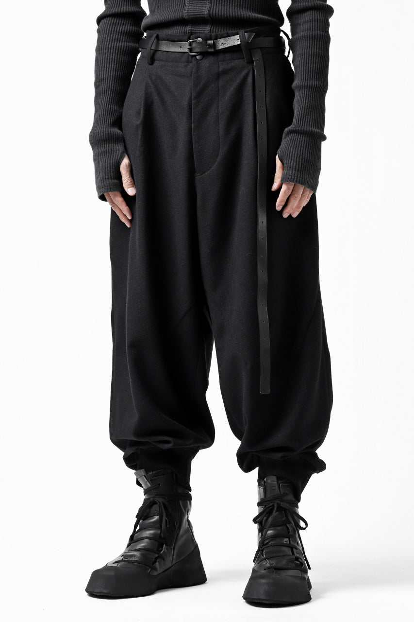 画像をギャラリービューアに読み込む, Y-3 Yohji Yamamoto CLASSIC CUFF PANTS / WOOL FLANNEL (BLACK)