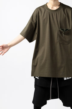 画像をギャラリービューアに読み込む, Y-3 Yohji Yamamoto STRINGS POCKET TEE / PAPER JERSEY (KHAKI)