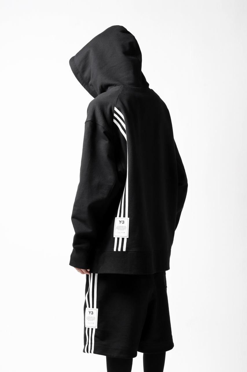 画像をギャラリービューアに読み込む, Y-3 Yohji Yamamoto 3-STP HOODIE PARKA / FRENCH TERRY (BLACK)