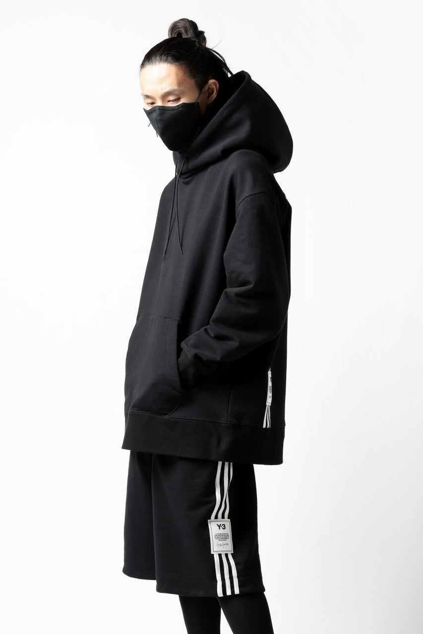 Y-3 Yohji Yamamoto 3-STP HOODIE PARKA / FRENCH TERRY (BLACK)