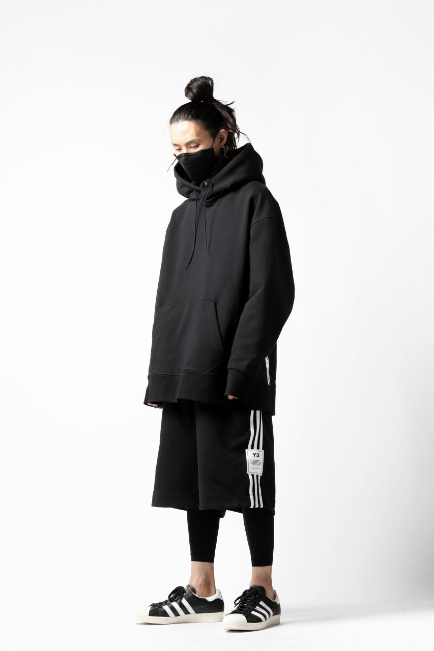 Load image into Gallery viewer, Y-3 Yohji Yamamoto 3-STP HOODIE PARKA / FRENCH TERRY (BLACK)