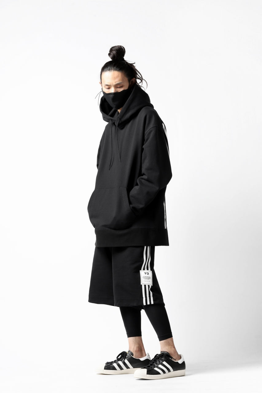 画像をギャラリービューアに読み込む, Y-3 Yohji Yamamoto 3-STP HOODIE PARKA / FRENCH TERRY (BLACK)