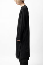 Load image into Gallery viewer, Y&#39;s BANG ON! No.170 TAPE AJUST DRAPE LONG TOPS / 28G BASIC COTTON JERSEY (BLACK)