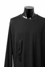 Load image into Gallery viewer, Y&#39;s BANG ON! No.170 TAPE AJUST DRAPE LONG TOPS / 28G BASIC COTTON JERSEY (BLACK)