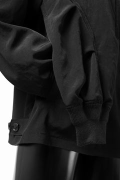 Load image into Gallery viewer, Y&#39;s BANG ON! No.193 CREPE DE CHINE PATCHED BLOUSON (BLACK)