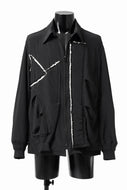 Y's BANG ON! No.193 CREPE DE CHINE PATCHED BLOUSON (BLACK)