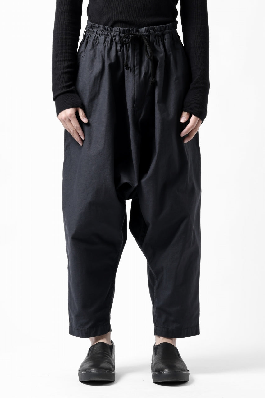 画像をギャラリービューアに読み込む, Y&#39;s SARROUEL PANTS PAINTER-DETAIL / BACK SATIN VULCANIZATION COTTON (BLACK)