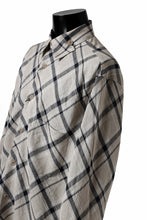 画像をギャラリービューアに読み込む, Y&#39;s BANG ON! No.144 HOLLOW COLLAR SHIRT / DIAGONAL PLAID (BEIGE)