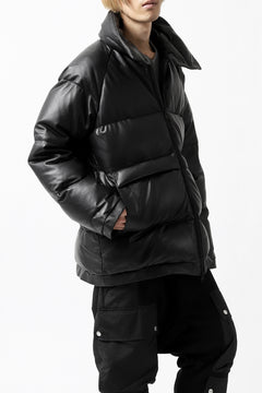 画像をギャラリービューアに読み込む, Y&#39;s.... SHEEP LEATHER DOWN JACKET (BLACK)