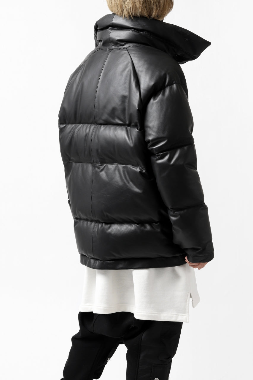 画像をギャラリービューアに読み込む, Y&#39;s.... SHEEP LEATHER DOWN JACKET (BLACK)