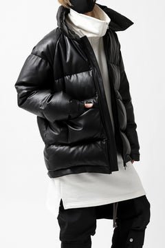 画像をギャラリービューアに読み込む, Y&#39;s.... SHEEP LEATHER DOWN JACKET (BLACK)