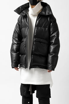 画像をギャラリービューアに読み込む, Y&#39;s.... SHEEP LEATHER DOWN JACKET (BLACK)