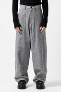 Y's PAINTER WORK PANTS / HICKORY STRIPE DENIM (INDIGO)