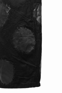 Load image into Gallery viewer, Y&#39;s.... BASIC JEAN PANTS / DOT PRINTED BLACK DENIM (BLACK)