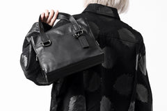 Load image into Gallery viewer, discord Yohji Yamamoto Side Zip Tote Bag (S) / Soft Shrink Cow Leather (BLACK)