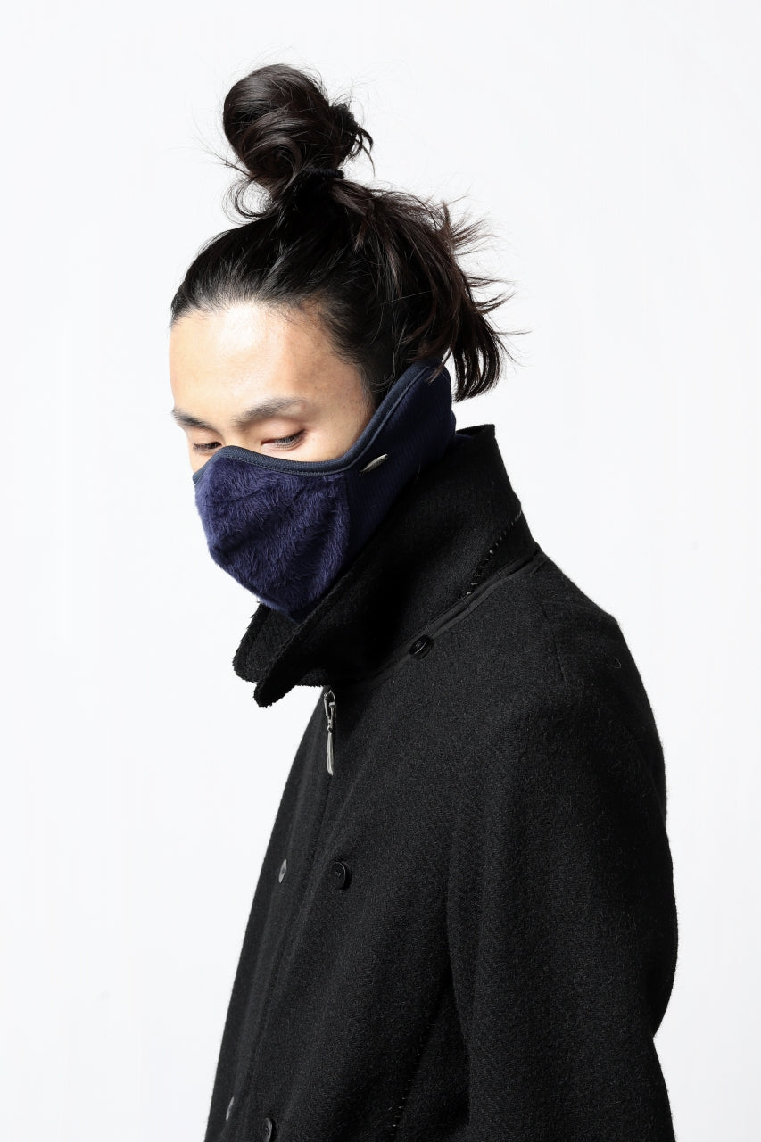 画像をギャラリービューアに読み込む, Zero Mouton Jersey×Stretch Japanesepaper 3D Mask Neckwarmer (NAVY)