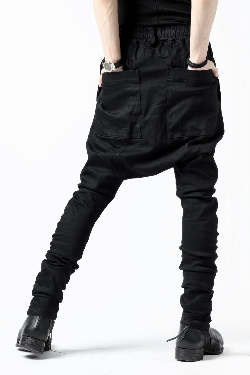 画像をギャラリービューアに読み込む, A.F ARTEFACT &quot;thin-drop&quot; DENIM SARROUEL SKINNY (BLACK)