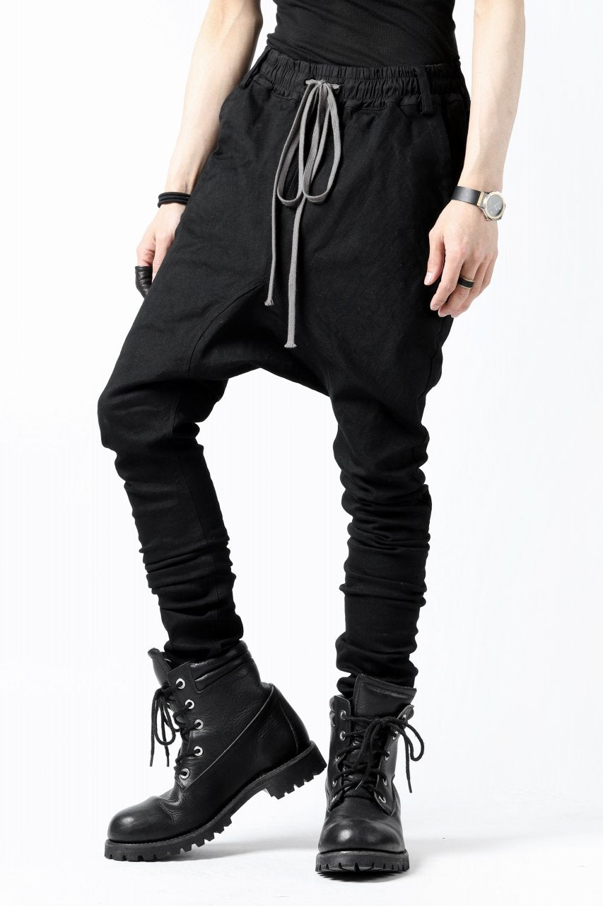 画像をギャラリービューアに読み込む, A.F ARTEFACT &quot;thin-drop&quot; DENIM SARROUEL SKINNY (BLACK)