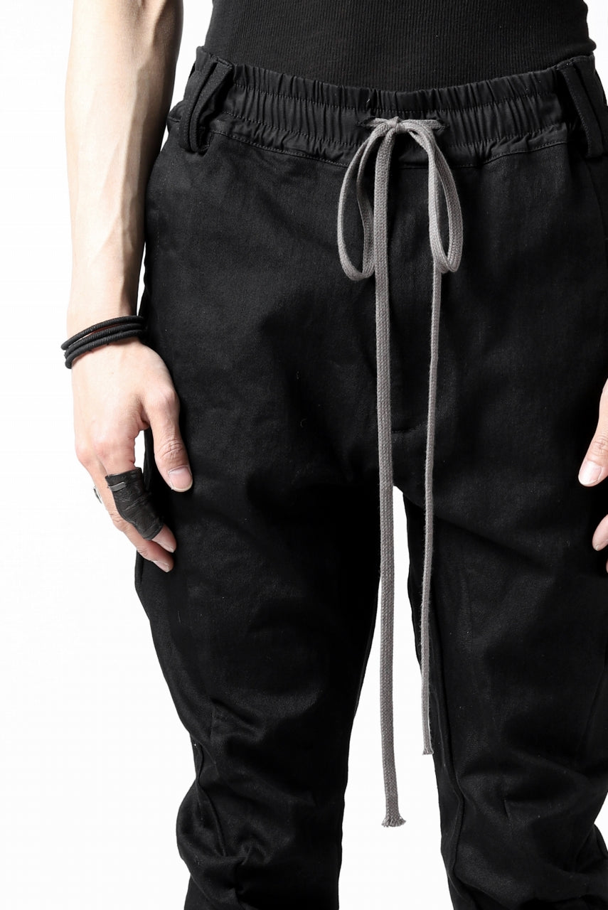 A.F ARTEFACT -thin-3D- WASHER DENIM ANATOMICAL PANTS (BLACK)