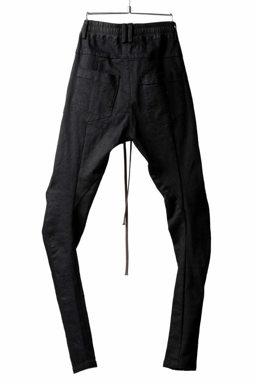 A.F ARTEFACT -thin-3D- WASHER DENIM ANATOMICAL PANTS (BLACK)