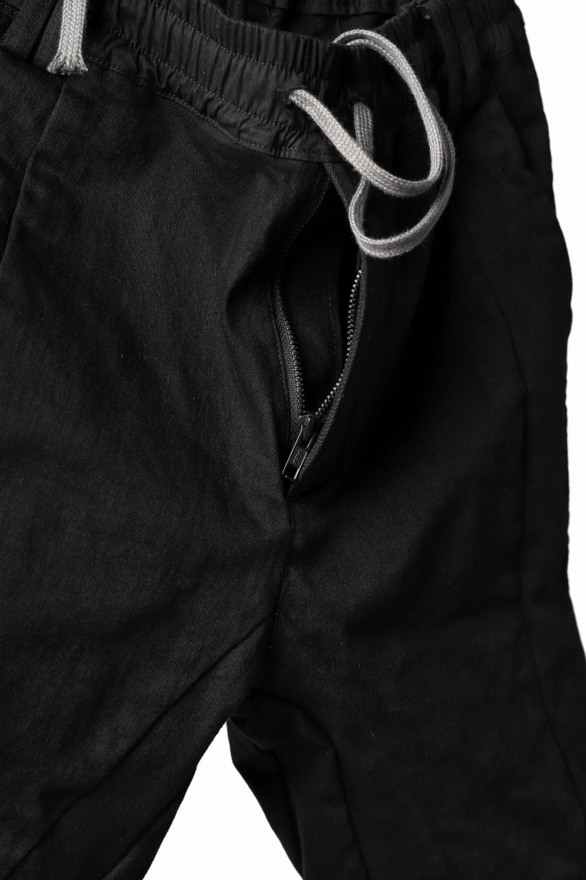 A.F ARTEFACT -thin-3D- WASHER DENIM ANATOMICAL PANTS (BLACK)