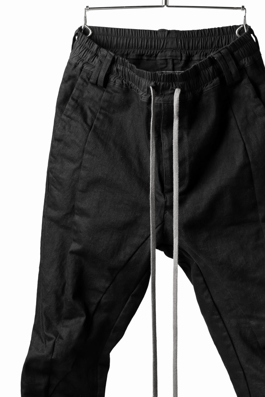 A.F ARTEFACT -thin-3D- WASHER DENIM ANATOMICAL PANTS (BLACK)