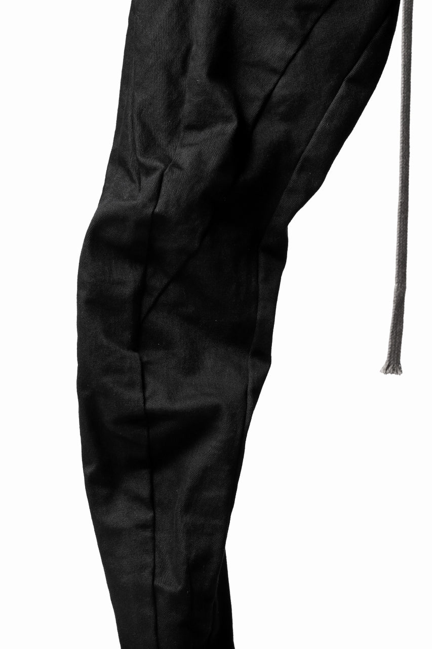 A.F ARTEFACT -thin-3D- WASHER DENIM ANATOMICAL PANTS (BLACK)