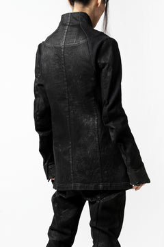 画像をギャラリービューアに読み込む, A.F ARTEFACT SHAWL COLLAR JACKET / SWITCH DENIM FABRIC (COATED BLACK)