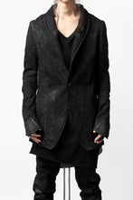 画像をギャラリービューアに読み込む, A.F ARTEFACT SHAWL COLLAR JACKET / SWITCH DENIM FABRIC (COATED BLACK)