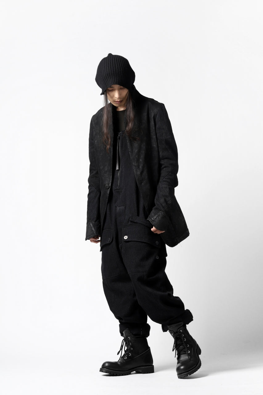 A.F ARTEFACT OVERALLS / COMBINATION DENIM (ALL BLACK)