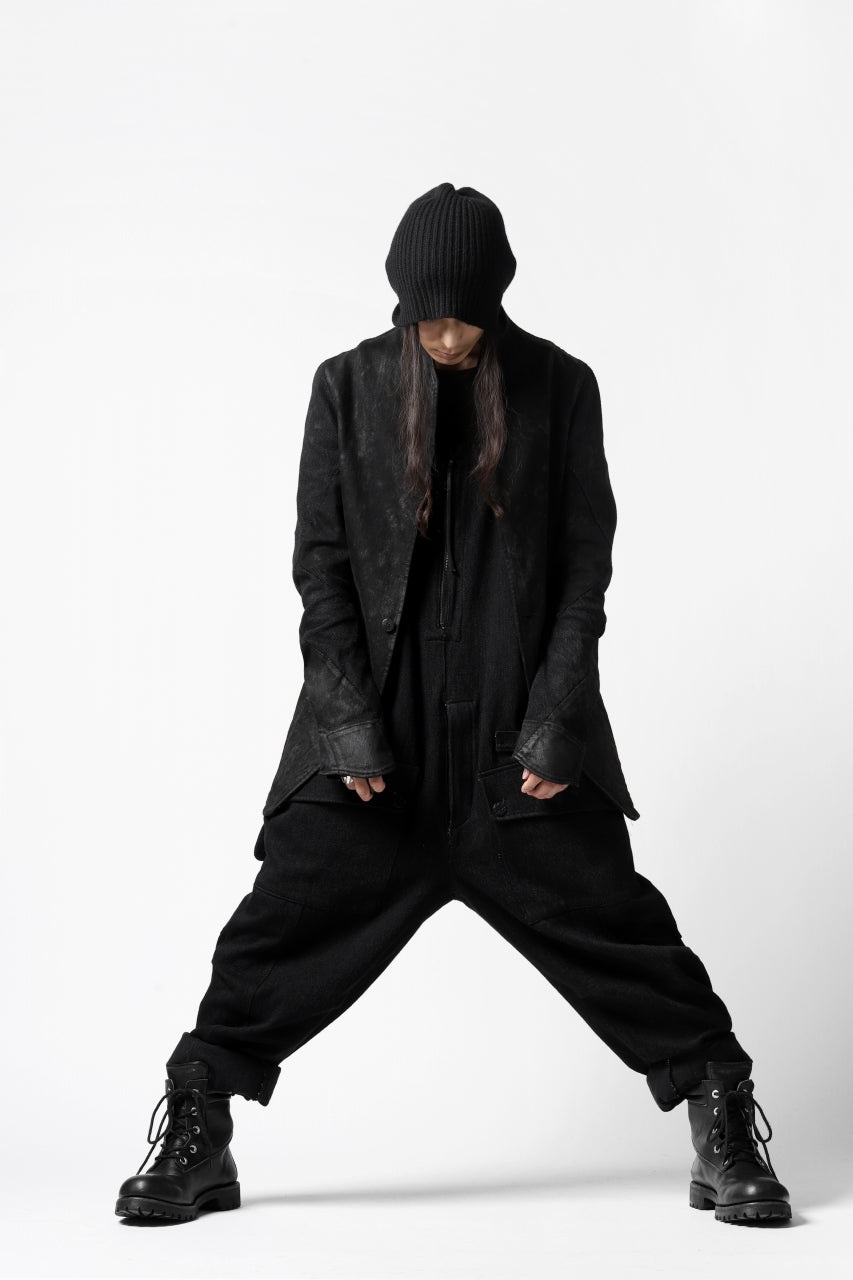 A.F ARTEFACT OVERALLS / COMBINATION DENIM (ALL BLACK)