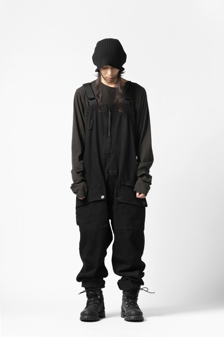 A.F ARTEFACT OVERALLS / COMBINATION DENIM (ALL BLACK)