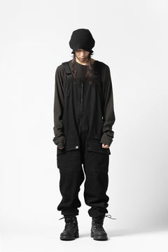 画像をギャラリービューアに読み込む, A.F ARTEFACT OVERALLS / COMBINATION DENIM (ALL BLACK)