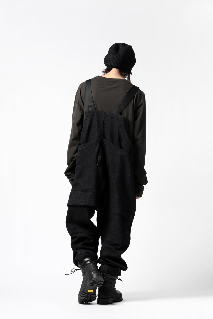 A.F ARTEFACT OVERALLS / COMBINATION DENIM (ALL BLACK)