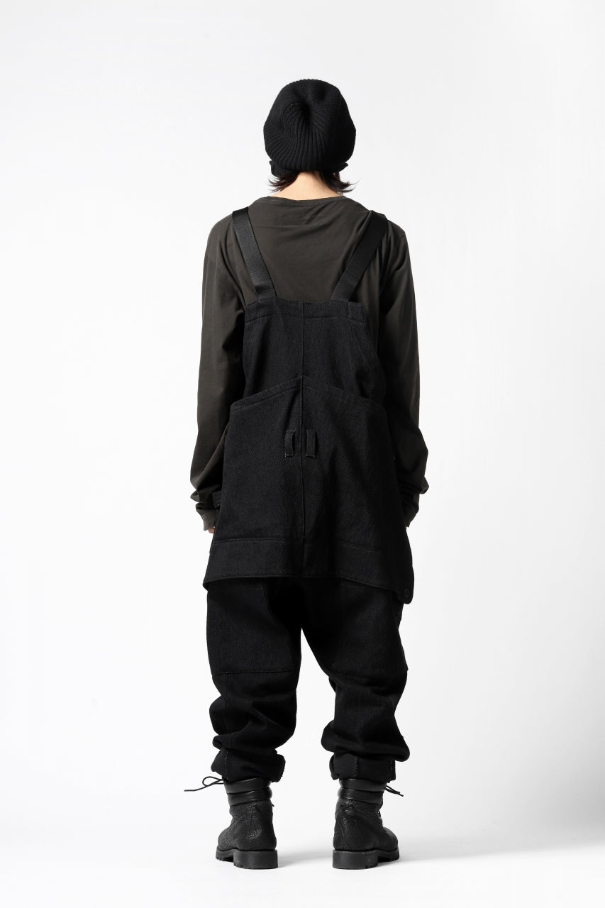 A.F ARTEFACT OVERALLS / COMBINATION DENIM (ALL BLACK)