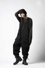 画像をギャラリービューアに読み込む, A.F ARTEFACT OVERALLS / COMBINATION DENIM (ALL BLACK)