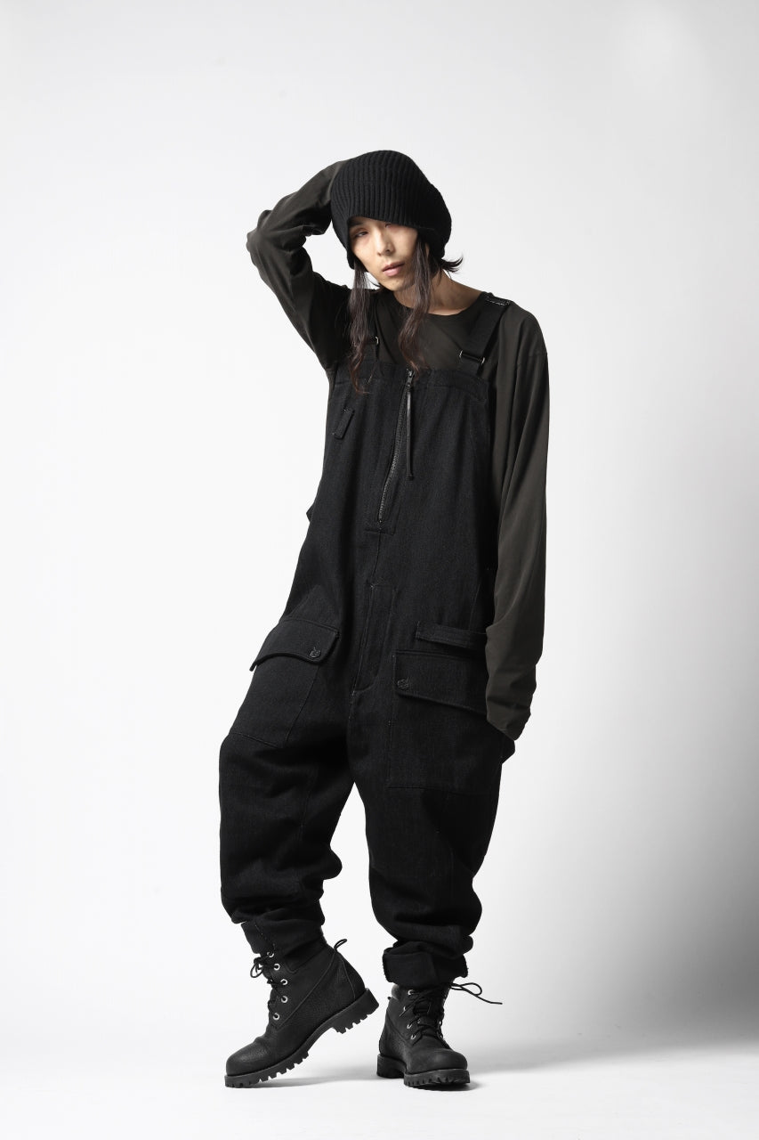 A.F ARTEFACT OVERALLS / COMBINATION DENIM (ALL BLACK)